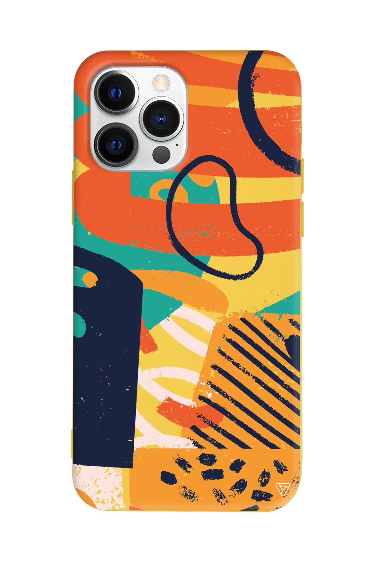 Turuncu Renkler Lansman Model İçi Kadife Silikon Telefon Kılıfı