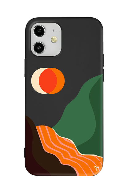 Manzara Lansman Model İçi Kadife Silikon Telefon Kılıfı