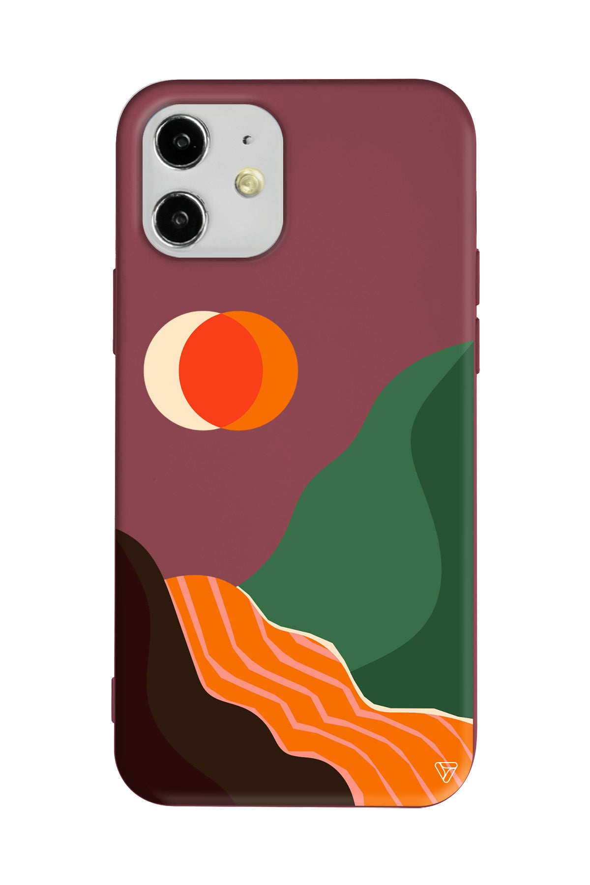 Manzara Lansman Model İçi Kadife Silikon Telefon Kılıfı