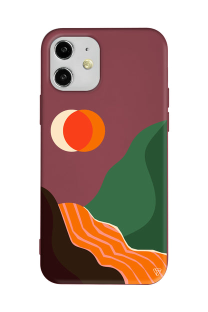 Manzara Lansman Model İçi Kadife Silikon Telefon Kılıfı