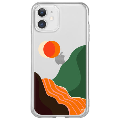 Manzara Lansman Model İçi Kadife Silikon Telefon Kılıfı