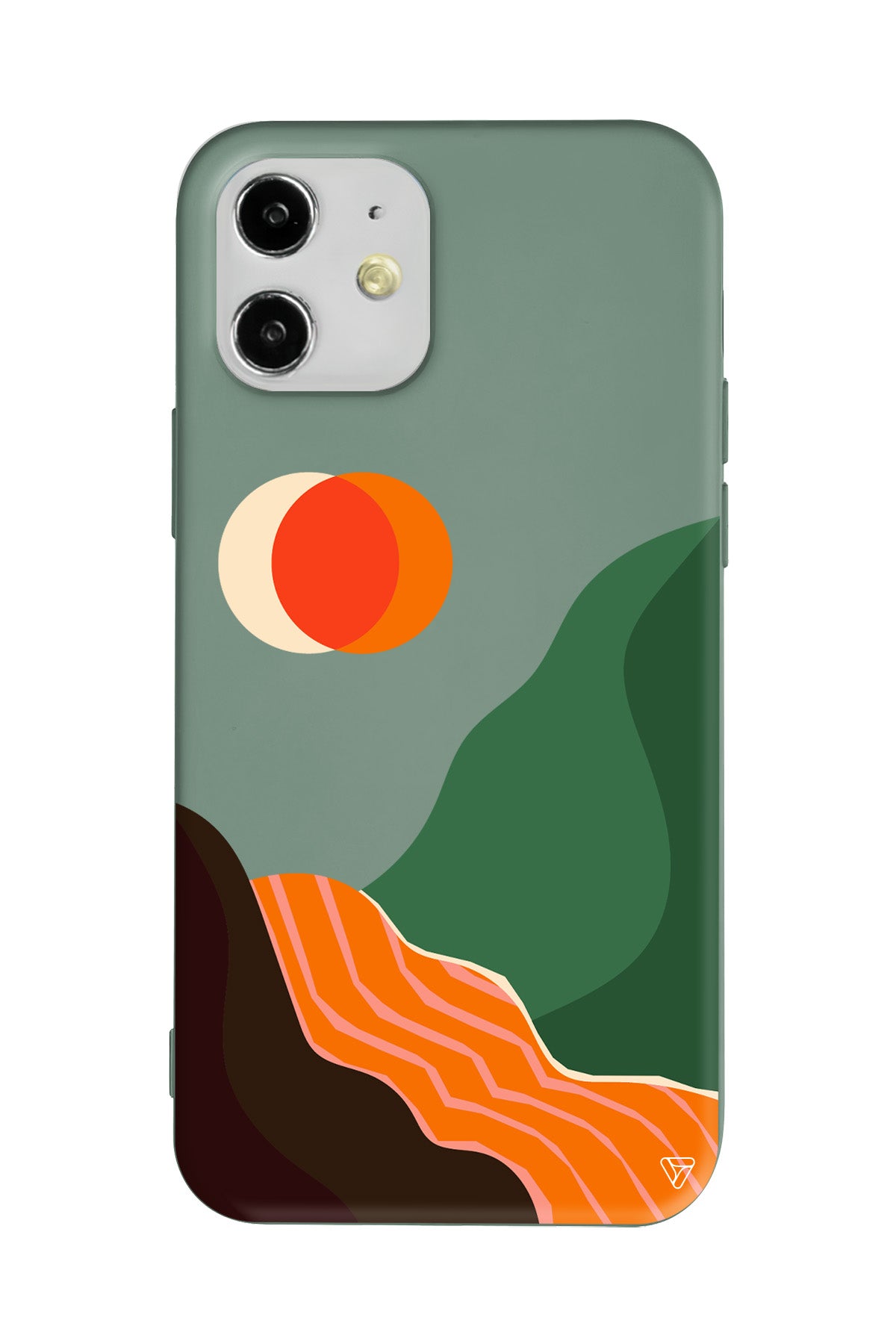 Manzara Lansman Model İçi Kadife Silikon Telefon Kılıfı