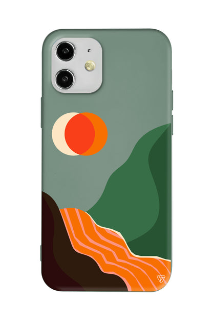 Manzara Lansman Model İçi Kadife Silikon Telefon Kılıfı