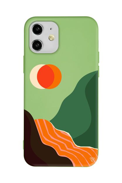 Manzara Lansman Model İçi Kadife Silikon Telefon Kılıfı