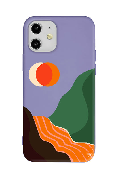 Manzara Lansman Model İçi Kadife Silikon Telefon Kılıfı