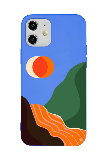 Manzara Lansman Model İçi Kadife Silikon Telefon Kılıfı