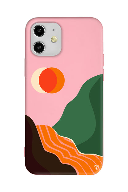 Manzara Lansman Model İçi Kadife Silikon Telefon Kılıfı