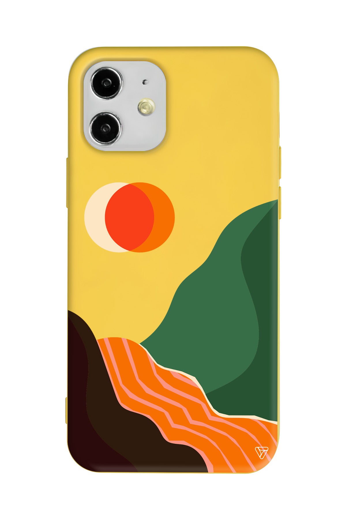 Manzara Lansman Model İçi Kadife Silikon Telefon Kılıfı