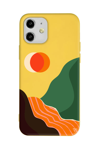 Manzara Lansman Model İçi Kadife Silikon Telefon Kılıfı