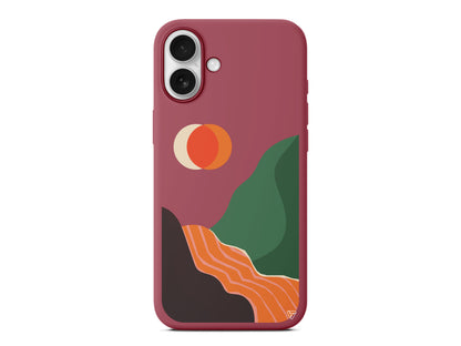 Manzara Lansman Model İçi Kadife Silikon Telefon Kılıfı