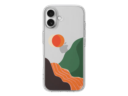 Manzara Lansman Model İçi Kadife Silikon Telefon Kılıfı