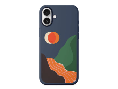 Manzara Lansman Model İçi Kadife Silikon Telefon Kılıfı