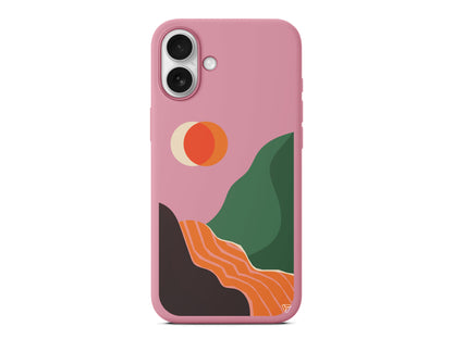 Manzara Lansman Model İçi Kadife Silikon Telefon Kılıfı