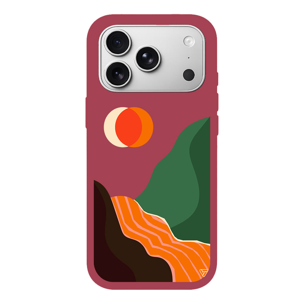 Manzara Lansman Model İçi Kadife Silikon Telefon Kılıfı