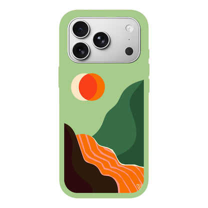 Manzara Lansman Model İçi Kadife Silikon Telefon Kılıfı