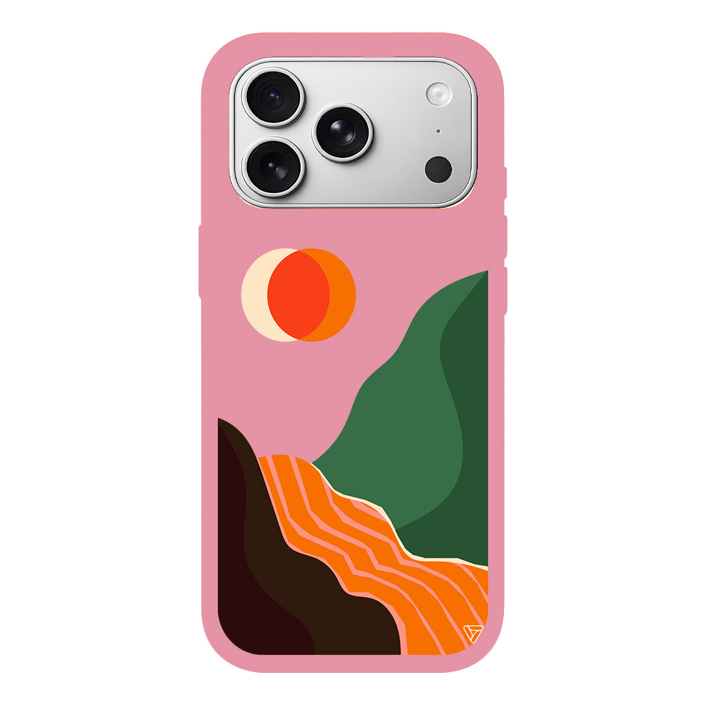 Manzara Lansman Model İçi Kadife Silikon Telefon Kılıfı