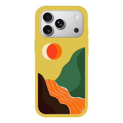 Manzara Lansman Model İçi Kadife Silikon Telefon Kılıfı