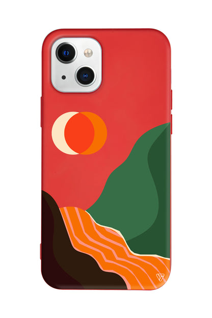 Manzara Lansman Model İçi Kadife Silikon Telefon Kılıfı – Plus Serisine Özel