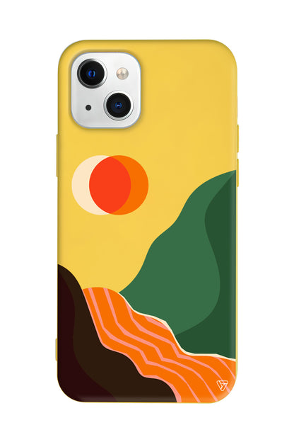 Manzara Lansman Model İçi Kadife Silikon Telefon Kılıfı