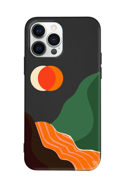 Manzara Lansman Model İçi Kadife Silikon Telefon Kılıfı