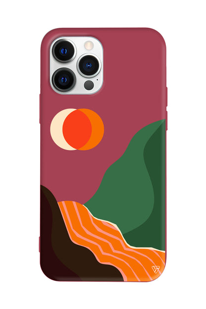 Manzara Lansman Model İçi Kadife Silikon Telefon Kılıfı