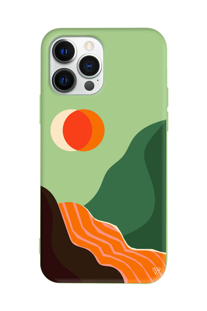 Manzara Lansman Model İçi Kadife Silikon Telefon Kılıfı