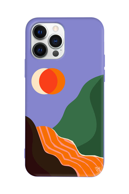 Manzara Lansman Model İçi Kadife Silikon Telefon Kılıfı