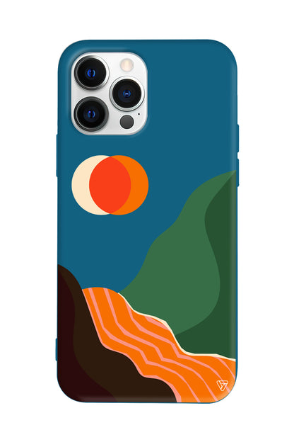 Manzara Lansman Model İçi Kadife Silikon Telefon Kılıfı