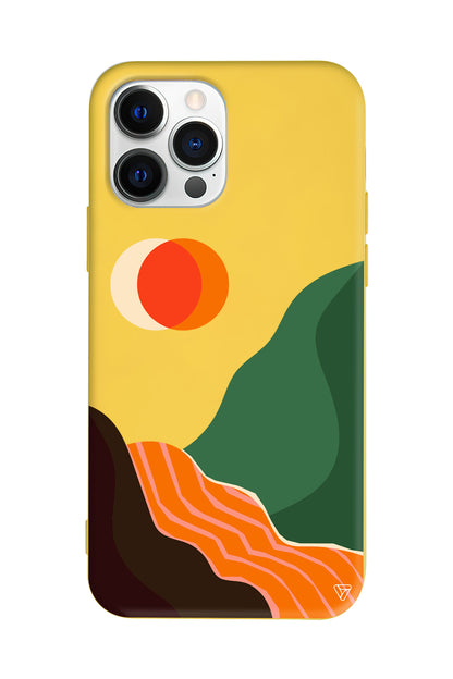 Manzara Lansman Model İçi Kadife Silikon Telefon Kılıfı