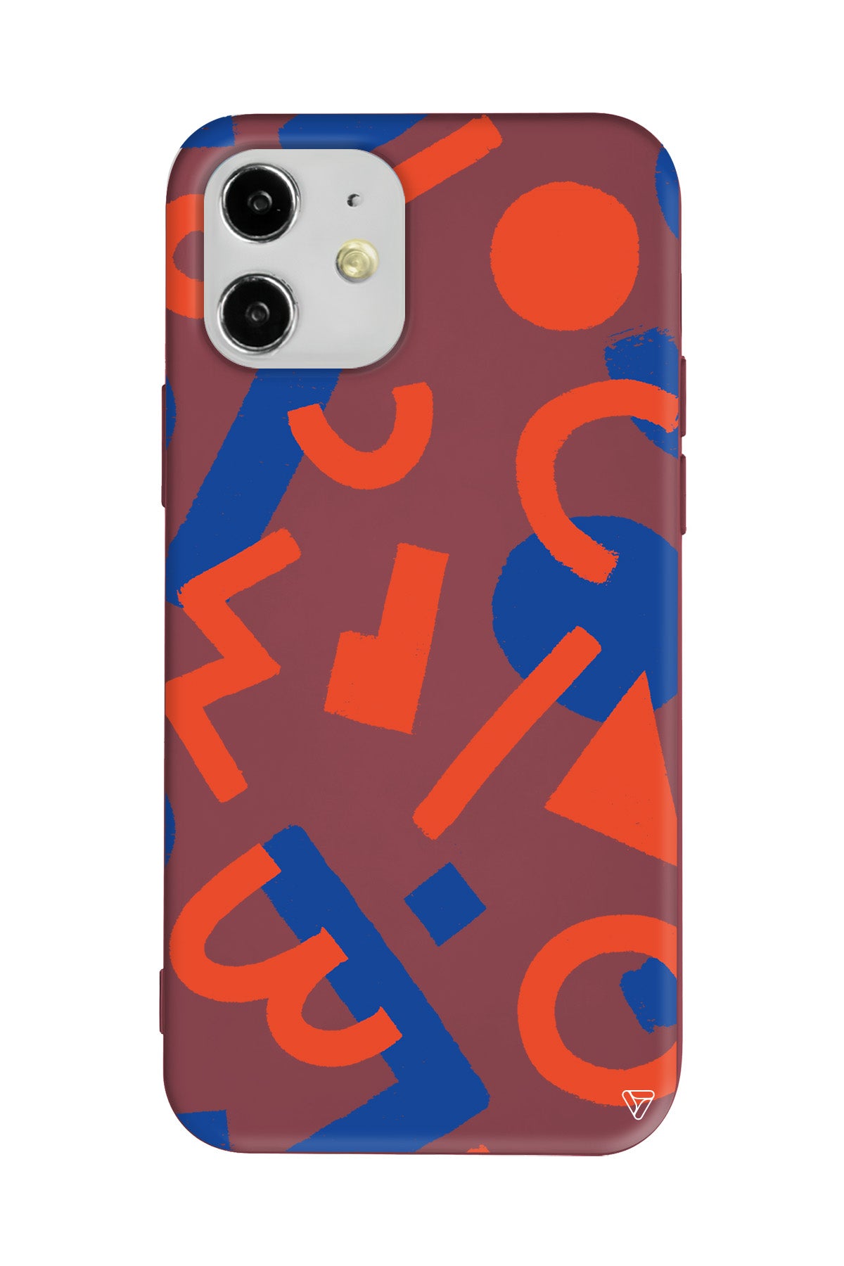 Mavi ve Turuncu Lansman Model İçi Kadife Silikon Telefon Kılıfı