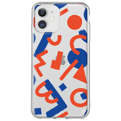 Mavi ve Turuncu Lansman Model İçi Kadife Silikon Telefon Kılıfı