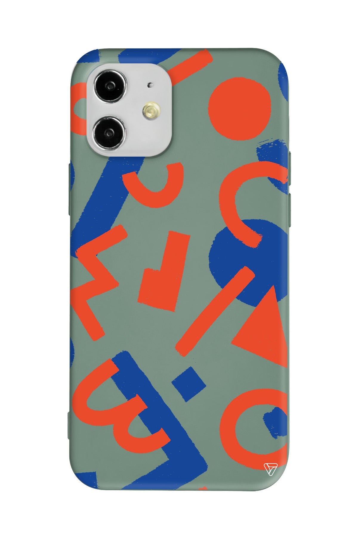 Mavi ve Turuncu Lansman Model İçi Kadife Silikon Telefon Kılıfı