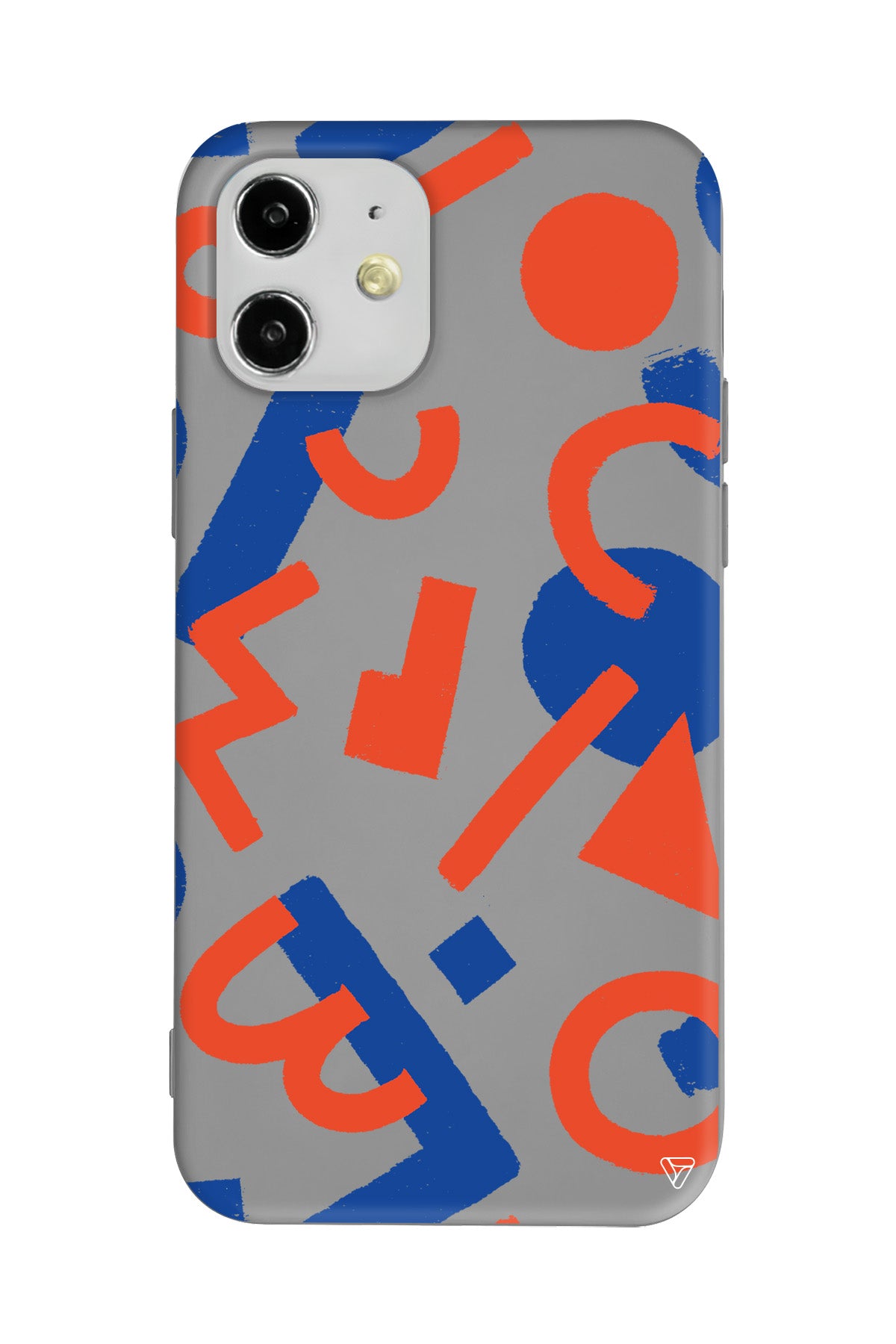 Mavi ve Turuncu Lansman Model İçi Kadife Silikon Telefon Kılıfı