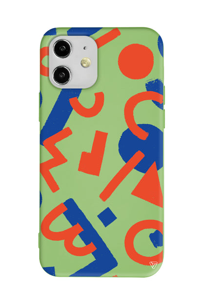 Mavi ve Turuncu Lansman Model İçi Kadife Silikon Telefon Kılıfı