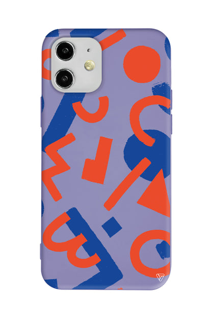 Mavi ve Turuncu Lansman Model İçi Kadife Silikon Telefon Kılıfı