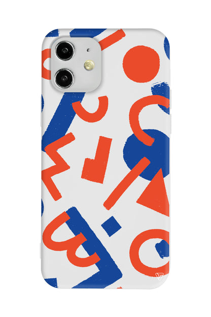 Mavi ve Turuncu Lansman Model İçi Kadife Silikon Telefon Kılıfı