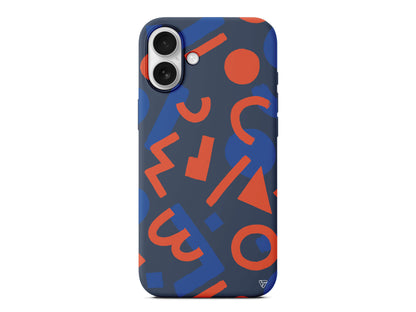 Mavi ve Turuncu Lansman Model İçi Kadife Silikon Telefon Kılıfı