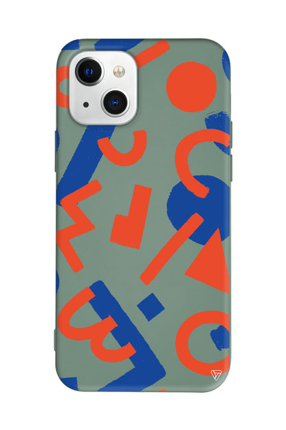 Mavi ve Turuncu Lansman Model İçi Kadife Silikon Telefon Kılıfı – Plus Serisine Özel