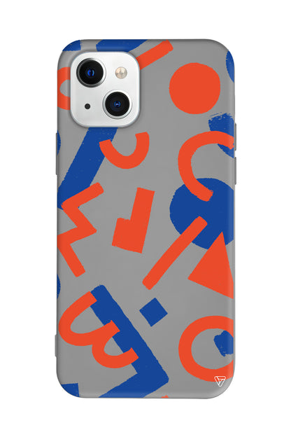 Mavi ve Turuncu Lansman Model İçi Kadife Silikon Telefon Kılıfı – Plus Serisine Özel