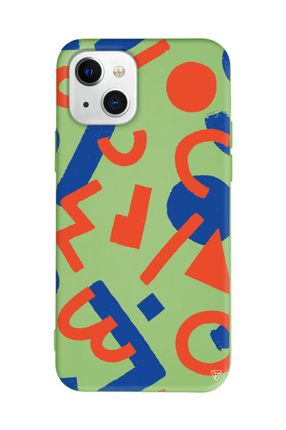 Mavi ve Turuncu Lansman Model İçi Kadife Silikon Telefon Kılıfı