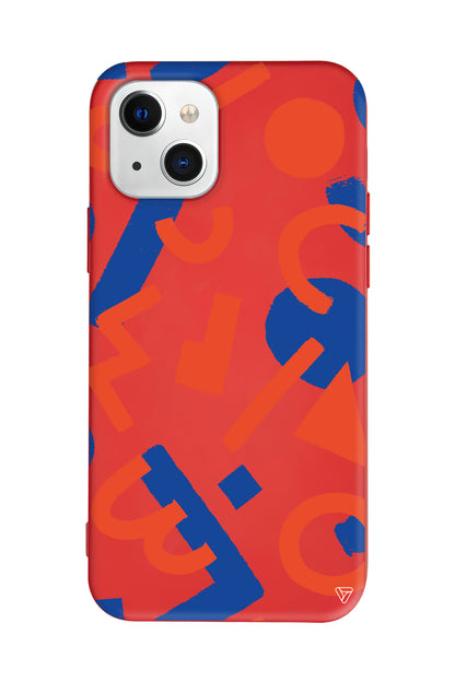 Mavi ve Turuncu Lansman Model İçi Kadife Silikon Telefon Kılıfı – Plus Serisine Özel