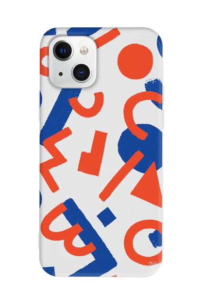 Mavi ve Turuncu Lansman Model İçi Kadife Silikon Telefon Kılıfı – Plus Serisine Özel