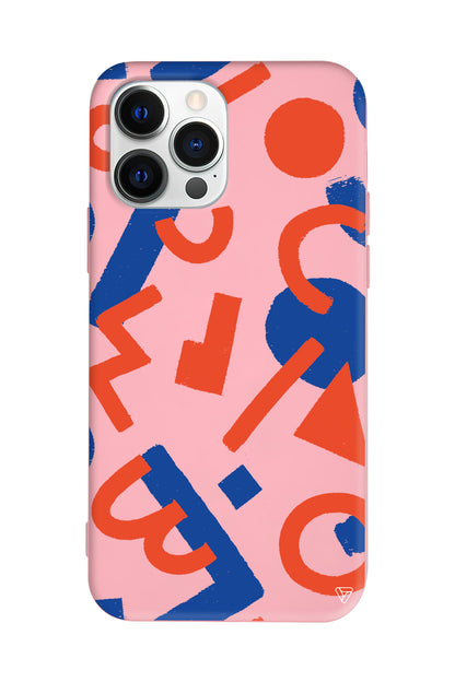 Mavi ve Turuncu Lansman Model İçi Kadife Silikon Telefon Kılıfı