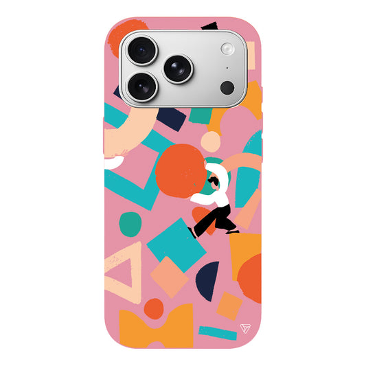 Şekiller Arasında Lansman Model İçi Kadife Silikon Telefon Kılıfı