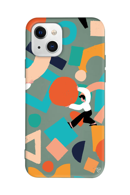 Şekiller Arasında Lansman Model İçi Kadife Silikon Telefon Kılıfı – Plus Serisine Özel