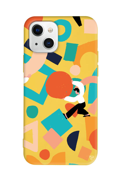 Şekiller Arasında Lansman Model İçi Kadife Silikon Telefon Kılıfı – Plus Serisine Özel