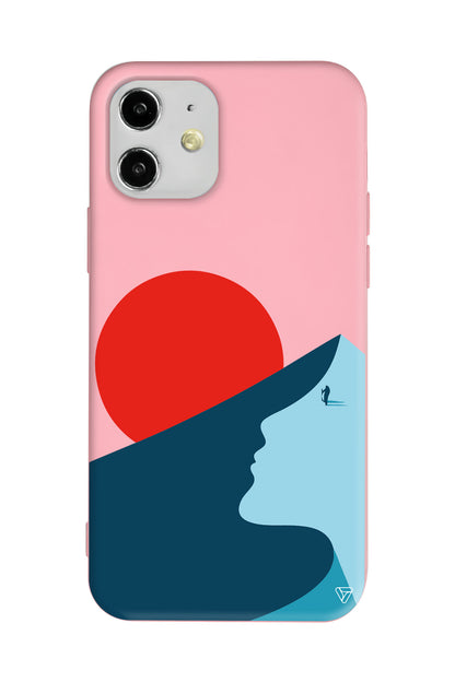 Negative Space Lansman Model İçi Kadife Silikon Telefon Kılıfı