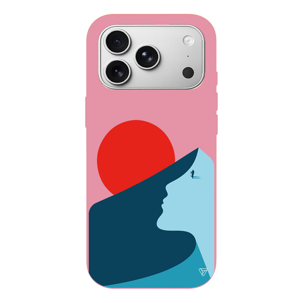 Negative Space Lansman Model İçi Kadife Silikon Telefon Kılıfı