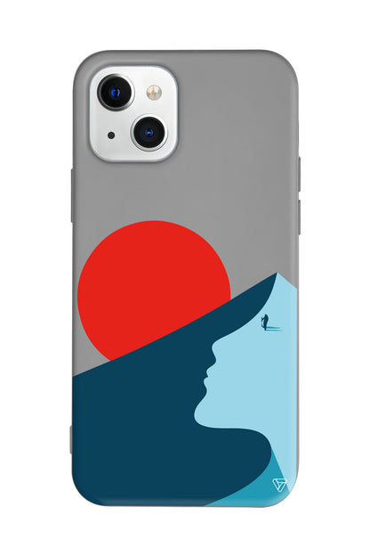 Negative Space Lansman Model İçi Kadife Silikon Telefon Kılıfı