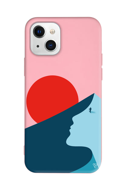 Negative Space Lansman Model İçi Kadife Silikon Telefon Kılıfı